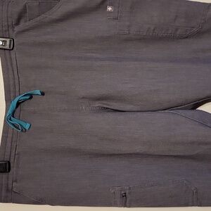 Figs Large Gray Scrubl Pants  STNA LPN RN HEALTHCARE